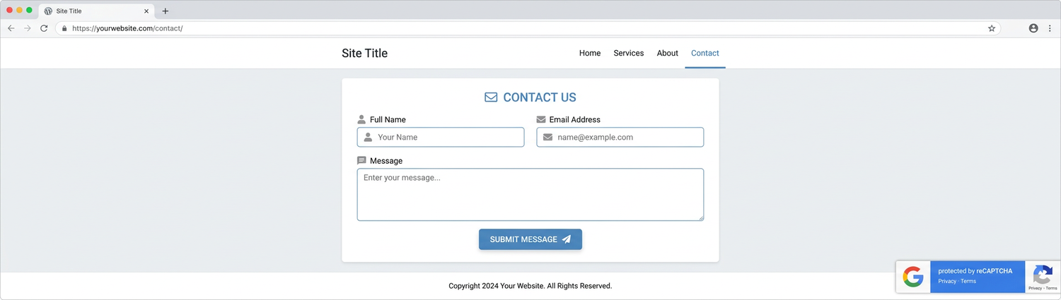 Google ReCaptcha Nutzung - Beispiel für ReCaptcha Integration in WordPress Kontaktformularen