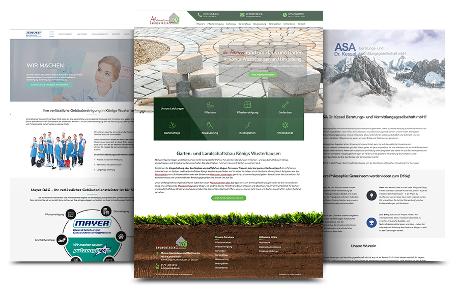 Referenzen erfolgreicher Website-Projekte von Königsmarketing